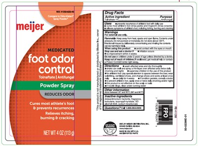 Meijer Foot Odor Control Powder Spray 50 023me 01